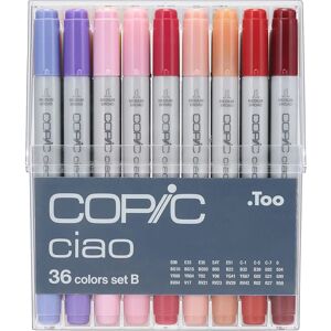Copic Ciao Marker Set von 36 Farben - Doppelspitze, inklusive Skizzier- & Aufbewahrungssets - Marker Copic Ciao Marker Set von 36 Farben - Doppelspitze, inklusive Skizzier- & Aufbewahrungssets - Marker