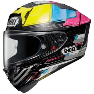 Shoei Proxy Tc11 Black Yellow Pink Sky Blue Helmet - Motorcycle Helmet Shoei Proxy Tc11 Black Yellow Pink Sky Blue Helmet - Motorcycle Helmet