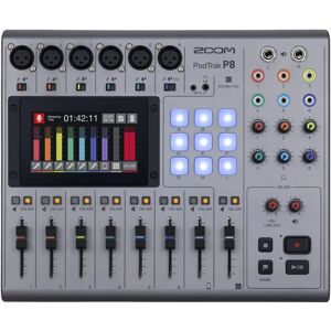 Zoom P8 PodTrak Portable Podcast Recorder - Microphone Inputs, Touchscreen Zoom P8 PodTrak Portable Podcast Recorder - Microphone Inputs, Touchscreen