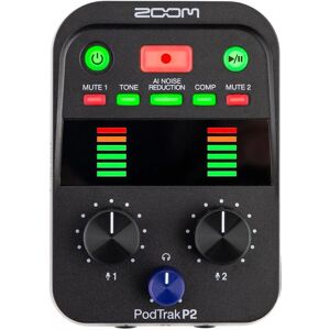 Zoom PodTrak P2 - Interface de áudio portátil e gravador Zoom PodTrak P2 - Interface de áudio portátil e gravador
