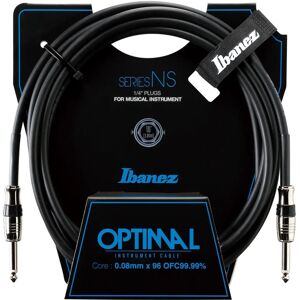 Ibanez NS10 Black 3m Straight Instrument Cable - Mono Ibanez NS10 Black 3m Straight Instrument Cable - Mono