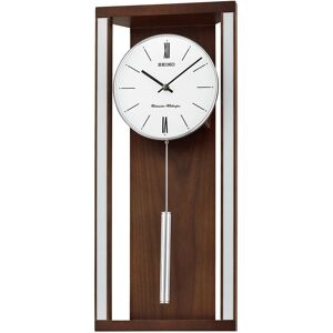 Seiko QXH068B Dual Chime Wall Clock - Pendulum, Brown, Wooden Seiko QXH068B Dual Chime Wall Clock - Pendulum, Brown, Wooden
