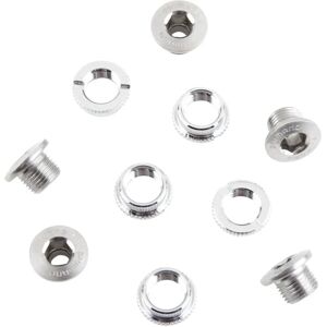 Shimano Dura-Ace FC-7710 Chainring Bolts - Silver - Set of 5 Shimano Dura-Ace FC-7710 Chainring Bolts - Silver - Set of 5