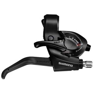 Shimano Tourney - Gear Shifter Right - 6-Speed - Display - Black Shimano Tourney - Gear Shifter Right - 6-Speed - Display - Black