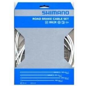 Shimano White Road Brake Cable Set with PTFE Coated Inner Wires - Bike Accessories Shimano White Road Brake Cable Set with PTFE Coated Inner Wires - Bike Accessories