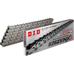 D.I.D Silver Reinforced Chain - 525ZVM-X2 - Sport Motorcycle Chain D.I.D Silver Reinforced Chain - 525ZVM-X2 - Sport Motorcycle Chain