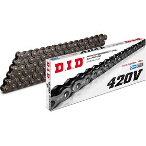 D.I.D 420V Vetoketju - 130 lenkkiä - Musta - Sopii skoottereihin - Standard 420 D.I.D 420V Vetoketju - 130 lenkkiä - Musta - Sopii skoottereihin - Standard 420