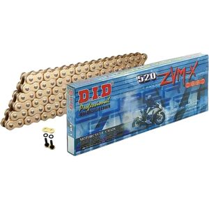 D.I.D Gold 520zvm-x Drive Chain - High Rigidity & Low Wear D.I.D Gold 520zvm-x Drive Chain - High Rigidity & Low Wear