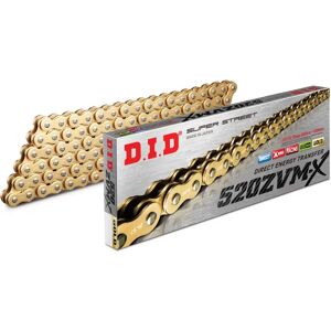 D.I.D 520zvm-X Drive Chain - Gold - Motorcycle Chain D.I.D 520zvm-X Drive Chain - Gold - Motorcycle Chain