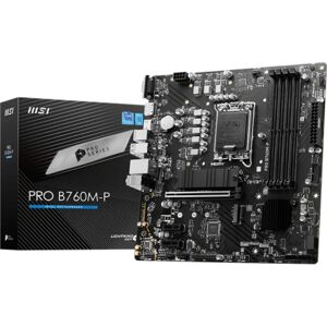 MSI PRO B760M-P Mainboard - Intel B760, Micro ATX, DDR4 MSI PRO B760M-P Mainboard - Intel B760, Micro ATX, DDR4