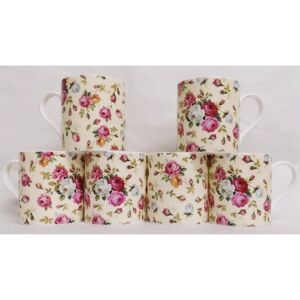 Rainbow Decors Ltd Balmoral Mug Set - Bone China 6pk Rainbow Decors Ltd Balmoral Mug Set - Bone China 6pk