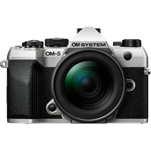 OM System OM-5 Silver + 12-45mm Lens - Mirrorless Camera OM System OM-5 Silver + 12-45mm Lens - Mirrorless Camera