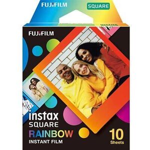 Film Rainbow Instax Square Fujifilm - 10 Feuilles - Film Instantané - Publicité Film Rainbow Instax Square Fujifilm - 10 Feuilles - Film Instantané - Publicité