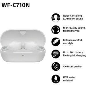 Sony WF-C710N Noise Cancelling Wireless Earbuds - White Sony WF-C710N Noise Cancelling Wireless Earbuds - White