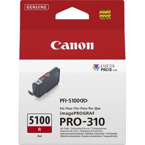 Canon PFI-5100 R Tintenpatrone - Rot - 14 ml - für PRO-310 Canon PFI-5100 R Tintenpatrone - Rot - 14 ml - für PRO-310