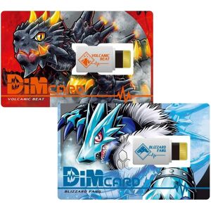 Bandai Dim Card Set Vol.1 - Volcanic Beat & Blizzard Fang - Digital Monster Bandai Dim Card Set Vol.1 - Volcanic Beat & Blizzard Fang - Digital Monster