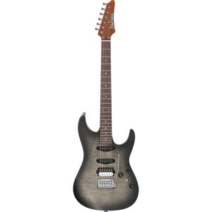 Guitare signature Ibanez TQM2 Charcoal Black Burst Flat - Publicité Guitare signature Ibanez TQM2 Charcoal Black Burst Flat - Publicité