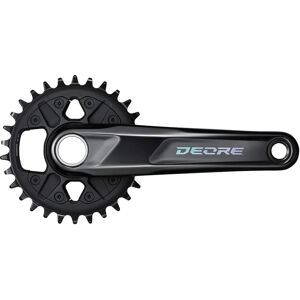 Shimano Deore M6100 12-Speed Crankset - Black - 175mm, 30T Shimano Deore M6100 12-Speed Crankset - Black - 175mm, 30T