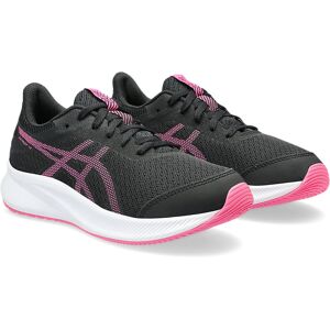 Asics Patriot 13 GS Noir / Rose fluo - Chaussures de course - Publicité Asics Patriot 13 GS Noir / Rose fluo - Chaussures de course - Publicité