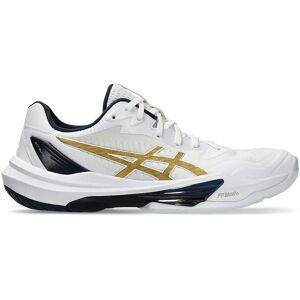 Asics Sky Elite FF 3 White / Pure Gold Volleyball Shoes - Volleyball Shoes Asics Sky Elite FF 3 White / Pure Gold Volleyball Shoes - Volleyball Shoes
