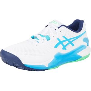 Asics Gel-Resolution 9 Clay Tennisschoenen - wit/digitaal aqua Asics Gel-Resolution 9 Clay Tennisschoenen - wit/digitaal aqua