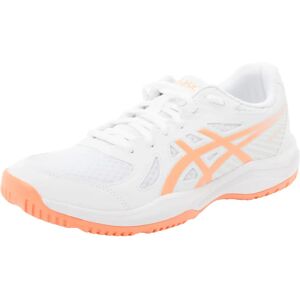 Asics Upcourt 6 Sports Shoes - White/Vivid Coral - for Indoor Sport Asics Upcourt 6 Sports Shoes - White/Vivid Coral - for Indoor Sport
