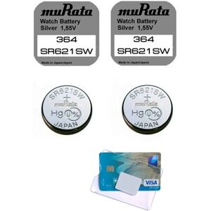 Murata SR621SW-PBWW Silver Oxide Knappcellsbatteri - 18mAh 1.55V Murata SR621SW-PBWW Silver Oxide Knappcellsbatteri - 18mAh 1.55V