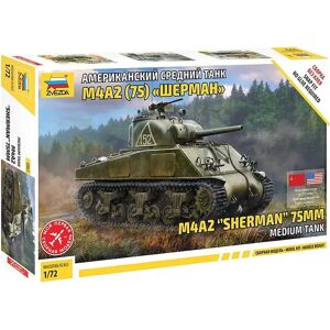 Zvezda M4A2 Sherman 75mm 1:72 Militärmodellbausatz Zvezda M4A2 Sherman 75mm 1:72 Militärmodellbausatz