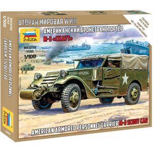 Kit Modellistico Militare Zvezda M-3 Scout Car 1:100 Kit Modellistico Militare Zvezda M-3 Scout Car 1:100