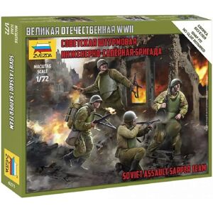 Kit Modellistico Squadra Zappatori d'Assalto Sovietici - Zvezda 6271 Kit Modellistico Squadra Zappatori d'Assalto Sovietici - Zvezda 6271