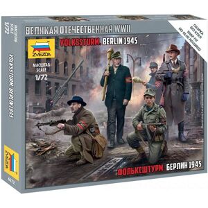 Zvezda Volksturm Berlin 1945 Model Figuren - 1:72 Schaal Zvezda Volksturm Berlin 1945 Model Figuren - 1:72 Schaal