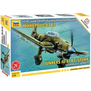Kit de modèle d'avion Junkers Ju87B-2 Stuka 1/72 Zvezda - Publicité Kit de modèle d'avion Junkers Ju87B-2 Stuka 1/72 Zvezda - Publicité