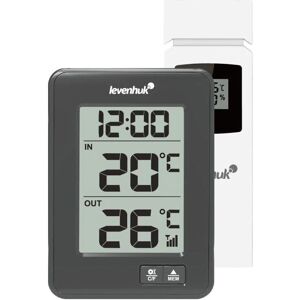 Termometro Levenhuk Wezzer BASE L50 - Interno/Esterno, Orologio Termometro Levenhuk Wezzer BASE L50 - Interno/Esterno, Orologio