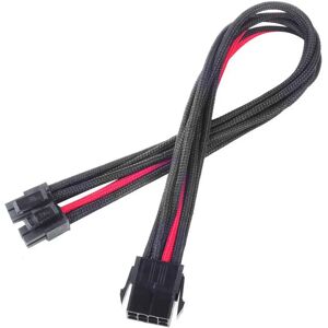 Silverstone Pp07 - Power Extension Cable - 8-Pin - Black/Red Silverstone Pp07 - Power Extension Cable - 8-Pin - Black/Red