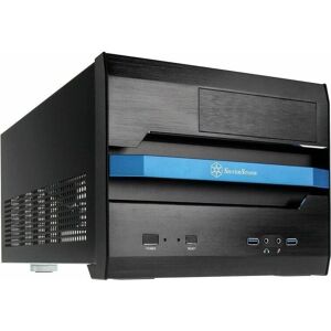 Silverstone Sugo SG12 - Micro-ATX Desktop Case - Black - Aluminum Front Silverstone Sugo SG12 - Micro-ATX Desktop Case - Black - Aluminum Front