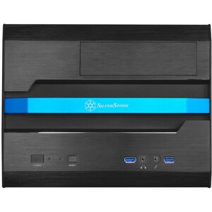 Silverstone Sugo SG12 - Micro-ATX Desktop Case - Black - Aluminum Front Silverstone Sugo SG12 - Micro-ATX Desktop Case - Black - Aluminum Front