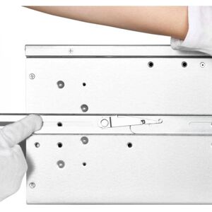 Silverstone RMS06-22 Rack rail kit - 22U, Silver, 570mm Silverstone RMS06-22 Rack rail kit - 22U, Silver, 570mm