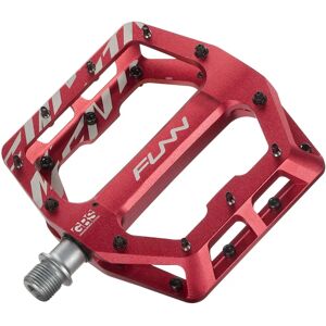 Funn Funnamental Mountain Bike Pedals - Red - Flat - MTB Funn Funnamental Mountain Bike Pedals - Red - Flat - MTB