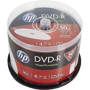 HP Modèle DME00025WIP DVD imprimable 4,7GB - DVDs - Publicité HP Modèle DME00025WIP DVD imprimable 4,7GB - DVDs - Publicité