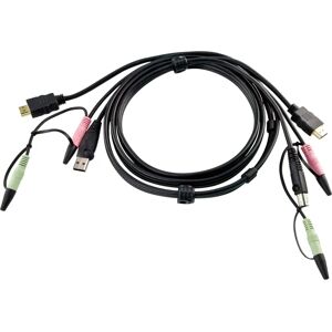 Aten 2L-7D02UH KVM-kabel - 1,8 m - Zwart Aten 2L-7D02UH KVM-kabel - 1,8 m - Zwart