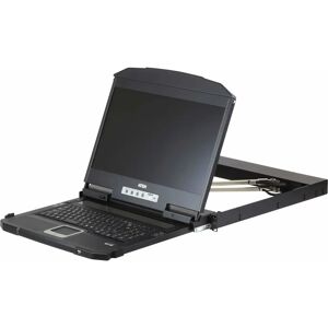 Aten Cl3800NW - Commutateur KVM 18,5" Double Rails - Noir - Publicité Aten Cl3800NW - Commutateur KVM 18,5" Double Rails - Noir - Publicité