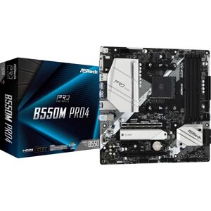 Asrock B550M Pro4 - Motherboard - Micro Atx - Socket Am4 - AMD B550 Asrock B550M Pro4 - Motherboard - Micro Atx - Socket Am4 - AMD B550