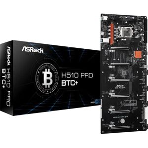 Asrock H510 Pro BTC+ Intel H510 LGA 1200 - Huvudkort Asrock H510 Pro BTC+ Intel H510 LGA 1200 - Huvudkort