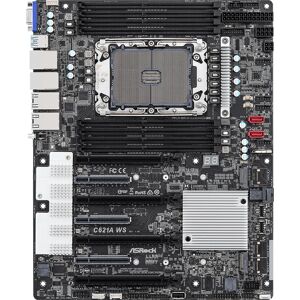 ASRock C621A WS - Motherboard - ATX - Socket P+ - C621A - Supports Intel Xeon, 8 RAM slots ASRock C621A WS - Motherboard - ATX - Socket P+ - C621A - Supports Intel Xeon, 8 RAM slots