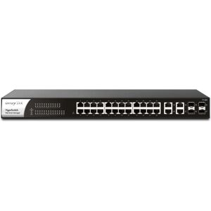 DrayTek P1282 Managed Gigabit Ethernet PoE Switch - 24 Ports - Black DrayTek P1282 Managed Gigabit Ethernet PoE Switch - 24 Ports - Black