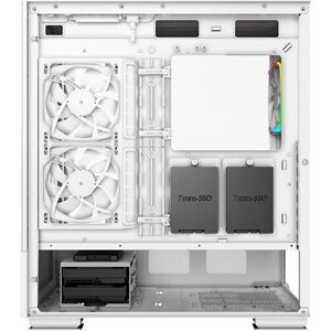 Montech Sky TWO Midi Tower - White - High airflow, RGB fans, Glass view Montech Sky TWO Midi Tower - White - High airflow, RGB fans, Glass view
