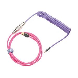 Ducky Premicord Pink Violet Spiraalikytkentäkaapeli - Pelituuletuskäyttöön Ducky Premicord Pink Violet Spiraalikytkentäkaapeli - Pelituuletuskäyttöön