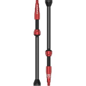 Válvula Lezyne CNC TLR 80 mm Roja - Válvulas Válvula Lezyne CNC TLR 80 mm Roja - Válvulas