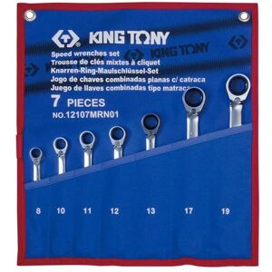 KING TONY Tools Set - Ratchet Wrenches - 7 Piece - 8-10-11-12-13-17-19mm KING TONY Tools Set - Ratchet Wrenches - 7 Piece - 8-10-11-12-13-17-19mm