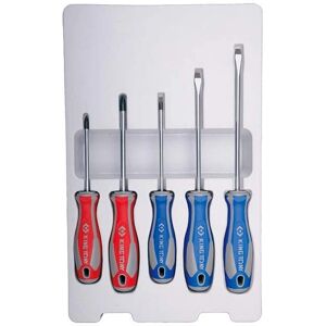 KING TONY - Set di 5 cacciaviti piatti e Phillips - 30115MR KING TONY - Set di 5 cacciaviti piatti e Phillips - 30115MR